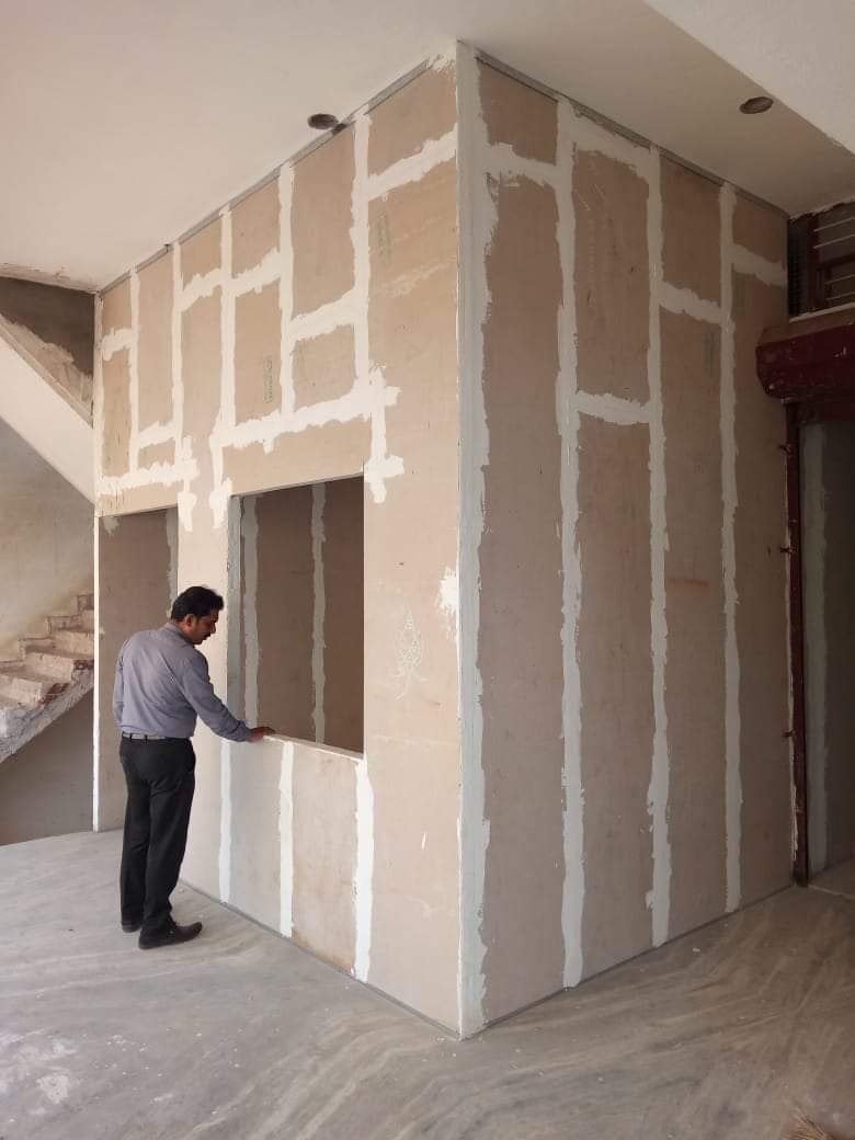 Gypsum cladding installation Abu Dhabi Dubai
